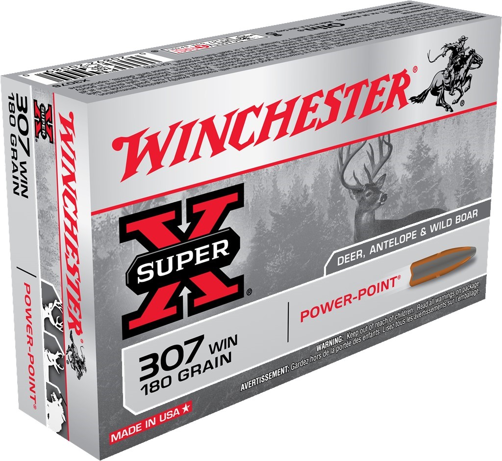 Winchester SuperX .307 Win 180Gr Power Point 20/Box Ammunition