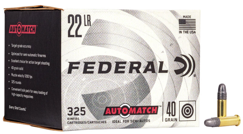 Federal Champion .22LR Automatch 325/Box Ammunition