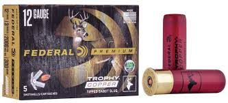[FEDE-P152TC] Federal Vital Shok 12Ga 2-3/4" 300Gr Trophy Copper Sabot Slug 5/Box Ammunition