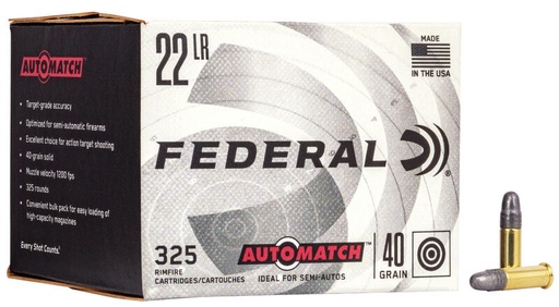 [FEDE-AM22] Federal Champion .22 LR Automatch 325/Box Ammunition