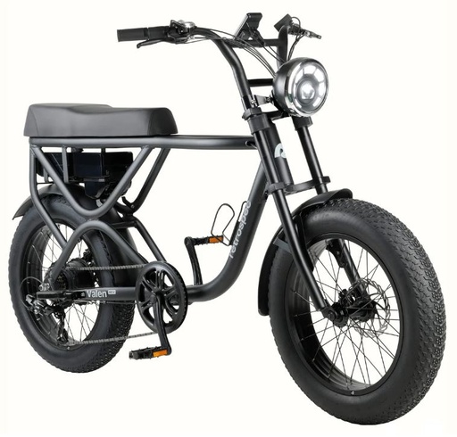 [RETR-4560] RetroSpec Valen Rev 750 E-Fat Electric Bicycle - Matte Black